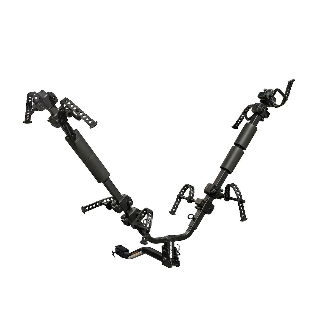 Lets Go Aero Bike Rack, BikeWing-2 Pro, 1-1/4 Inch and 2 Inch Receiver Hitch Mount, Holds 2 Bikes, 40 Pound Per Bicycle Weight Capacity – B02189