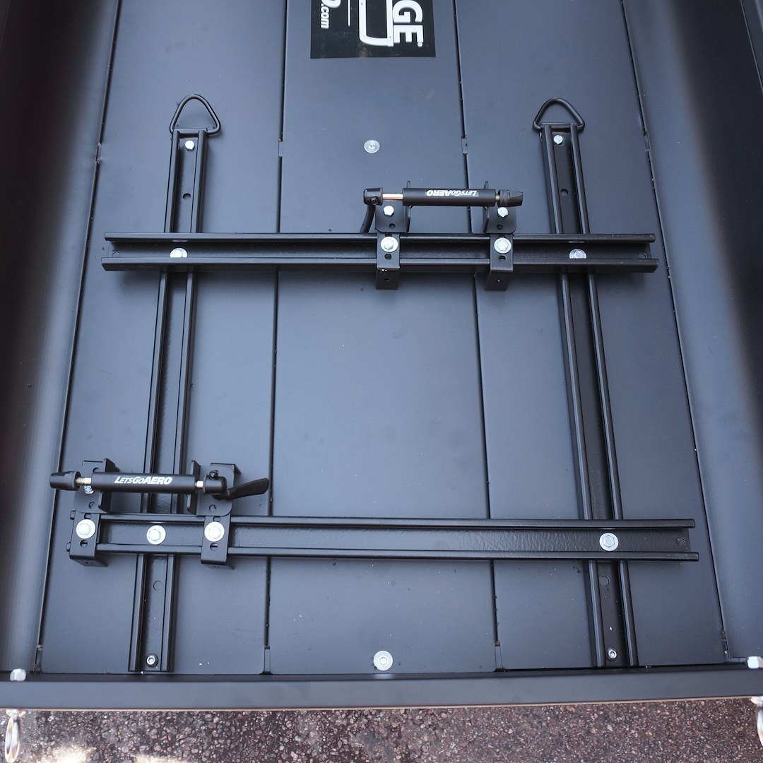 Lets Go Aero Cargo Carrier – Bike Mount Kit, For Securing Bicycles Inside the Blackbox ™ Enclosed Cargo Carrier, Holds 2 Bikes, Powder Coated – H01977