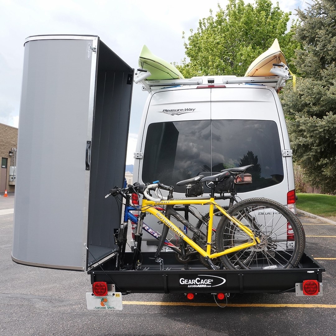 Lets Go Aero Cargo Carrier – Bike Mount Kit, For Securing Bicycles Inside the Blackbox ™ Enclosed Cargo Carrier, Holds 2 Bikes, Powder Coated – H01977