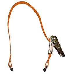 Lock N Load Tie Down Strap, Replacement Strap, 6 Foot LONG/1 Inch Wide, 1200 Pounds, 2500 Pounds, With Ratchet, Black, Single – BK1002