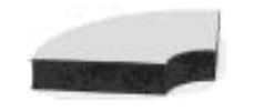 Leer Tonneau Cover Pad, Use with Leer Trilogy Cover, Tail Corner Foam, 13 Millimeter, Single – 133956