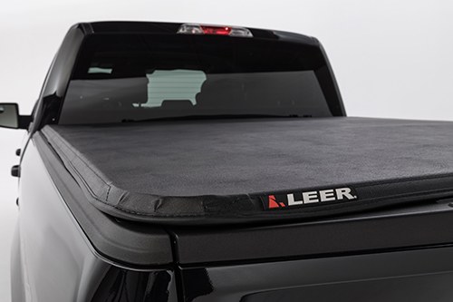 Leer Tonneau Cover, Latitude, Soft Folding, 2 Folds/ 3 Panels, Not Hinged IN Front, Non-Lockable, Black, Vinyl – 630284