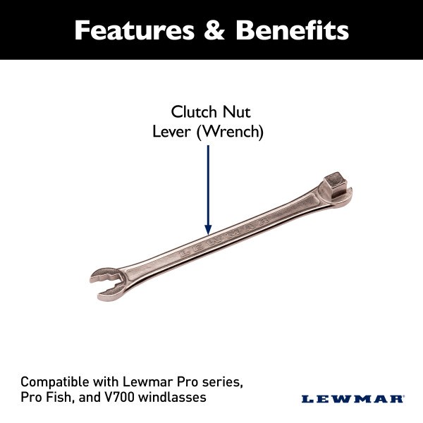 Lewmar Brake/ Clutch Lever, For Use with Lewmar V700/ Pro Series/ Pro-Fish Windlass – 66000099