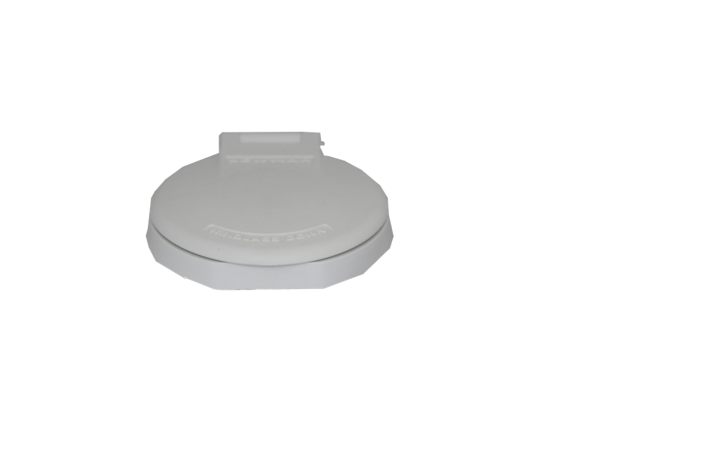Lewmar Windlass Foot Switch, For Use with 12 Volt/ 24 Volt DC Electric Windlass, 5 Amps, White, 3 Inch Diameter, With Flip Cover – 68000917