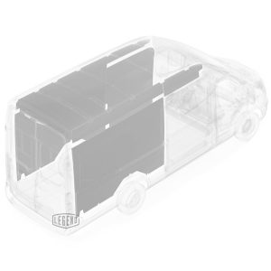 Legend Fleet Solutions Van Wall Liner, Econolite, With Front and Rear Driver Side/ Rear Passenger Side Panels, Light Gray – 05F04-20-M