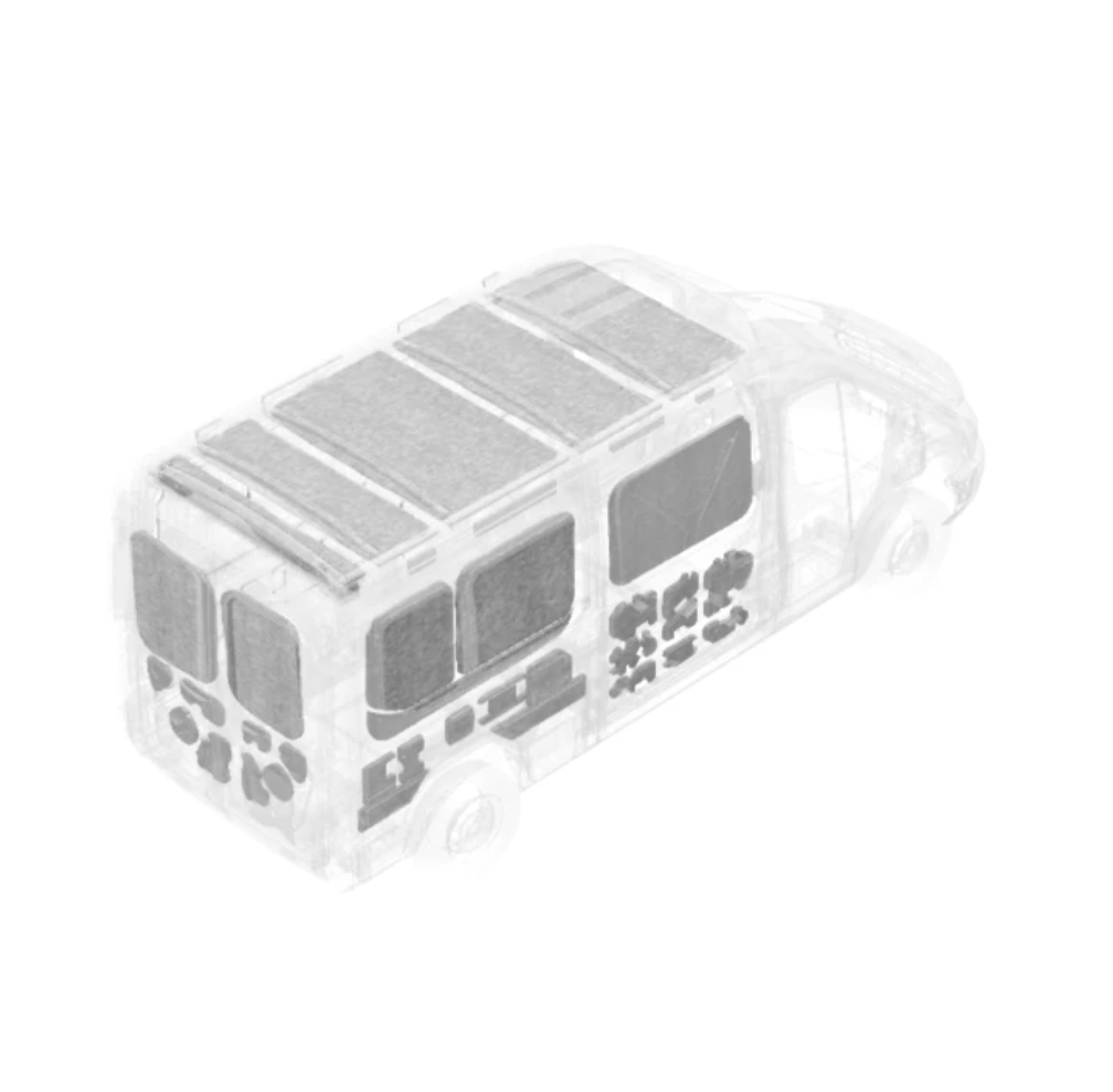 Legend Fleet Solutions Van Wall Insulation Kit, Tempshield, Full Kit, Insulate Van Interior from Heat and Cold – FD0914-FKZL0.H