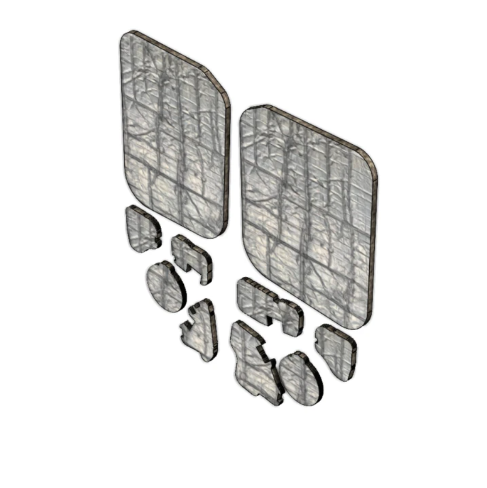 Legend Fleet Solutions Van Wall Insulation Kit, Tempshield, Full Kit, Insulate Van Interior from Heat and Cold – FD0914-FKZL0.H
