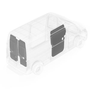 Legend Fleet Solutions Van Wall Liner, Duratherm, With Passenger Side Door and Rear Door Panels, Gray – 103-114-2613.HR