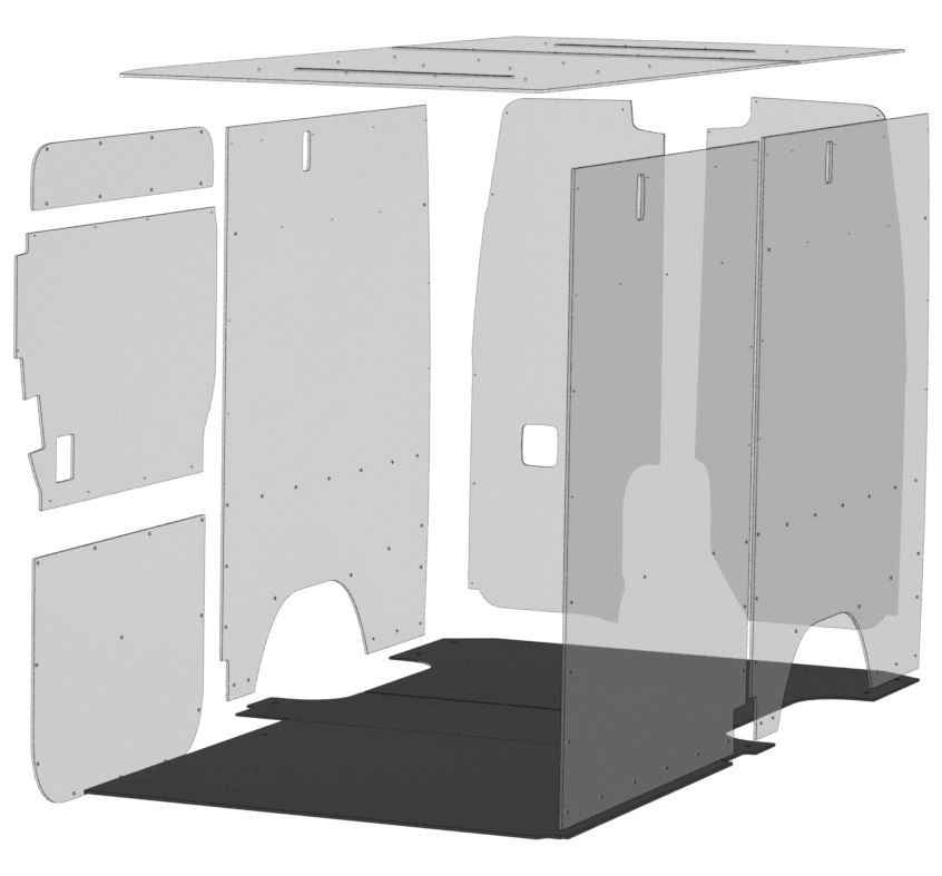 Legend Fleet Solutions Cargo Area Liner, Evolve, Black, Flat Edges, Rubber, Non-Skid – 122-123-6441