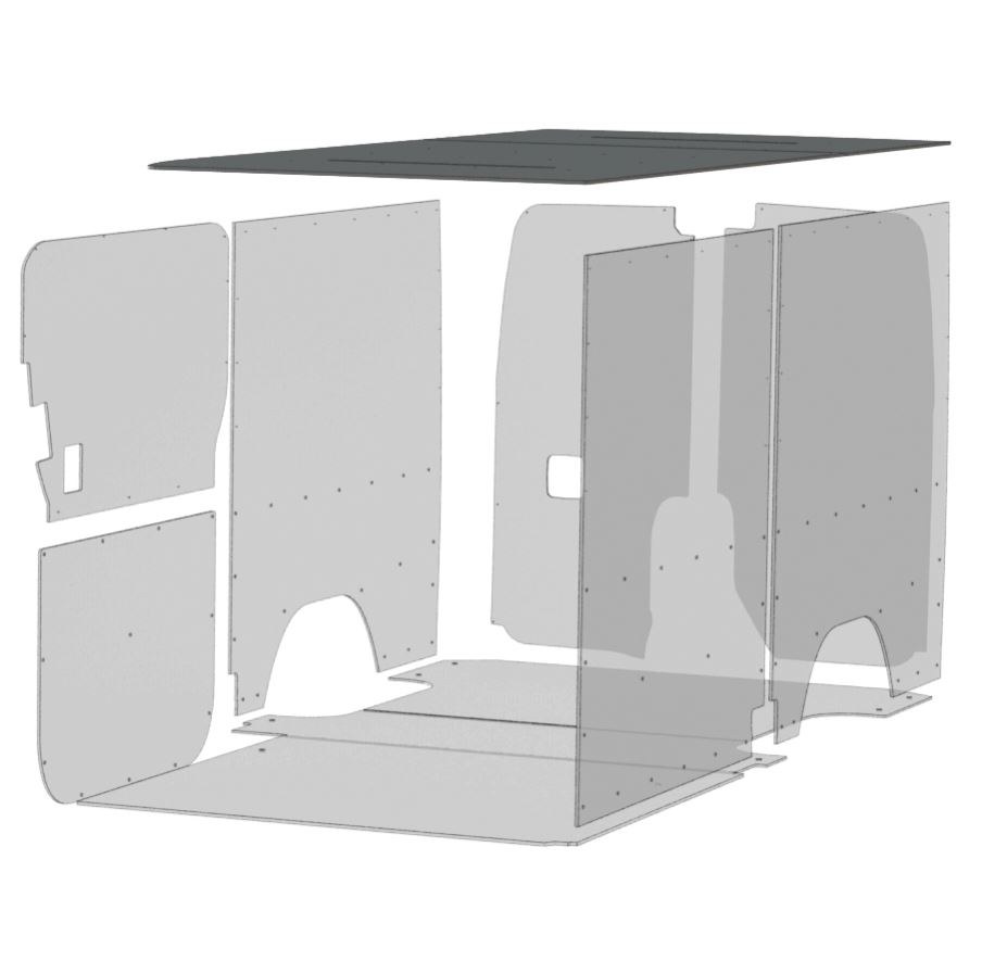 Legend Fleet Solutions Van Ceiling Liner, Duratherm, White – 125-114-2614.HX