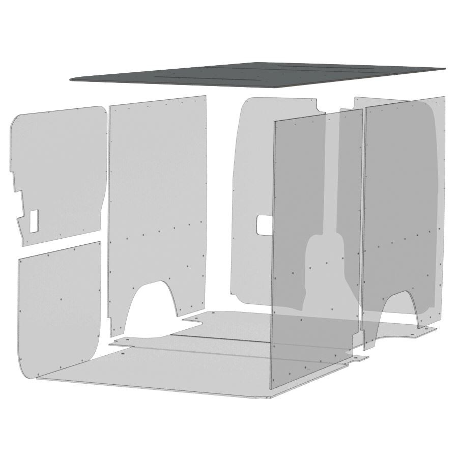 Legend Fleet Solutions Van Ceiling Liner, Duratherm, White – 125-114-2614.LX