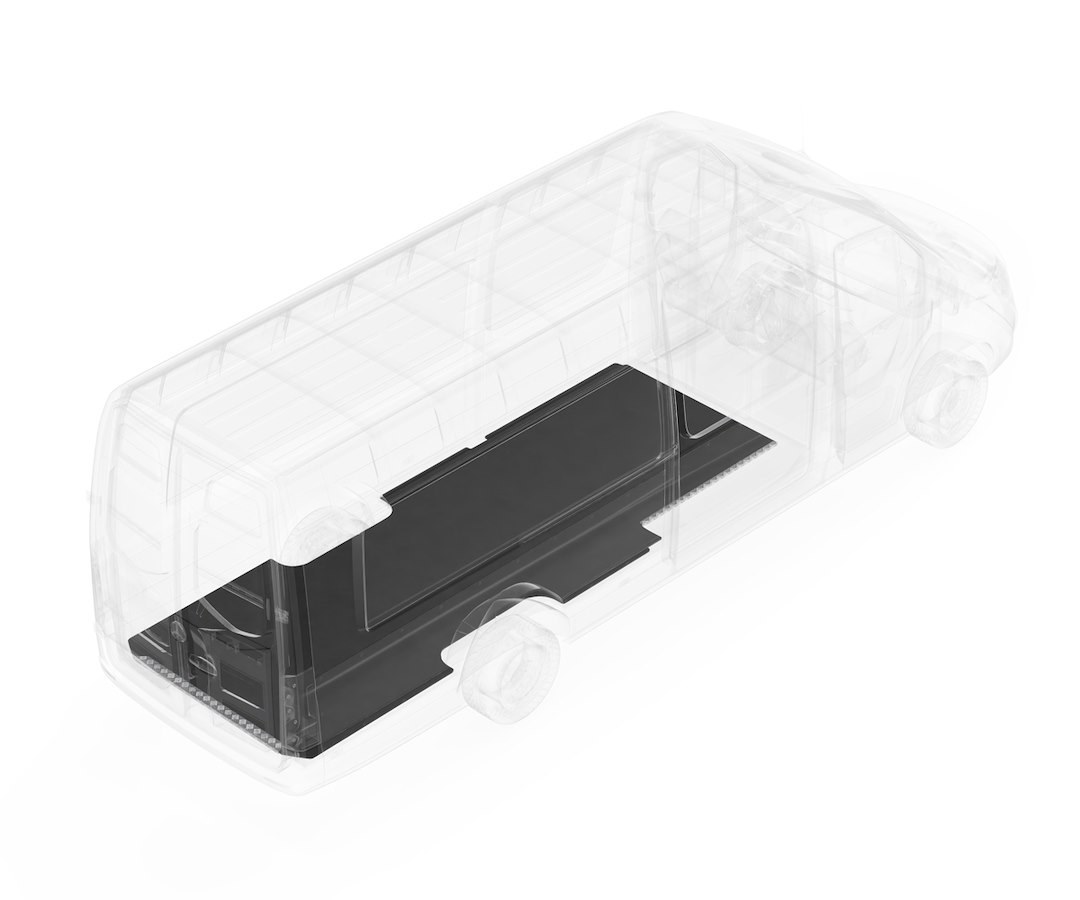 Legend Fleet Solutions Cargo Area Liner, Evolve, Black, Flat Edges, Rubber, Non-Skid, With Door Sill Protector – 131-123-6441