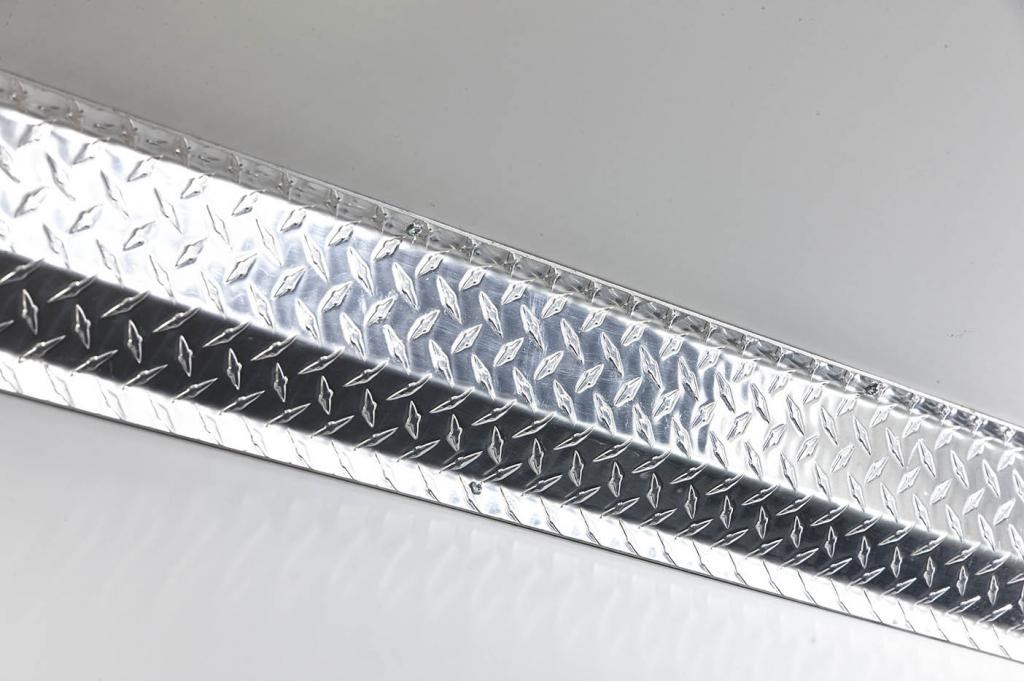 Legend Fleet Solutions Door Sill Protector, Diamond Plate, Polished, Aluminum, Top Sill – 147-151-1010