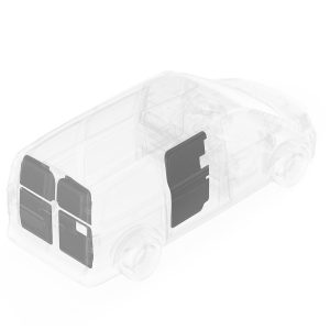 Legend Fleet Solutions Van Wall Liner, Duratherm, With Passenger Side Door and Rear Door Panels, Gray – 153-114-2613