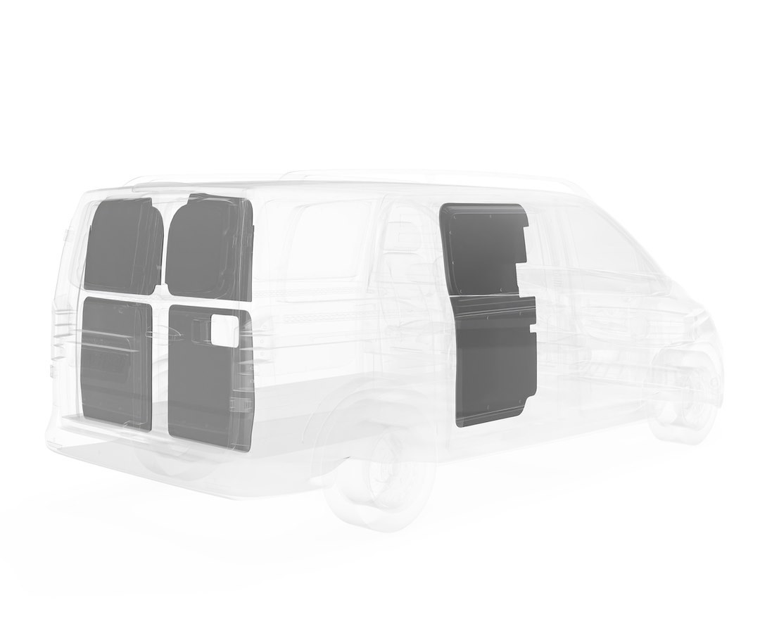 Legend Fleet Solutions Van Wall Liner, Duratherm, With Passenger Side Door and Rear Door Panels, Gray – 153-114-2613
