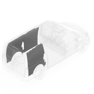 Legend Fleet Solutions Van Wall Liner, Duratherm, With Front and Rear Driver Side/ Rear Passenger Side Panels, Gray – 154-114-2613