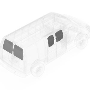 Legend Fleet Solutions Van Wall Liner, Duratherm, With Passenger Side Door Window Cavity and Rear Door Window Cavity, White – 303-114-2614.3