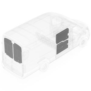 Legend Fleet Solutions Van Wall Liner, Duratherm, With Rear Door and Rear Passenger Side Door Panel, White – 70C3-114-2614HR