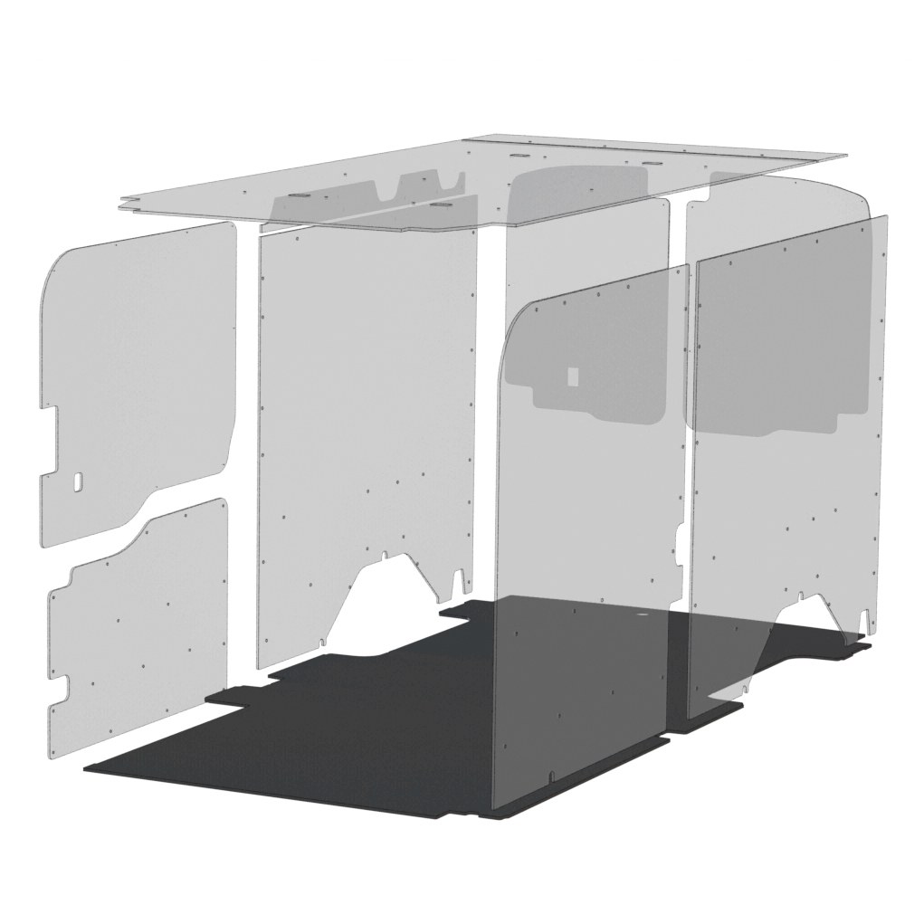 Legend Fleet Solutions Cargo Area Liner, Automat Bar, Flat Edges, Black, Rubber, Non-Skid, 1 Piece, Without Sills – 742-043-7321.1