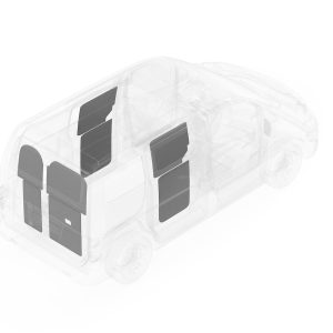 Legend Fleet Solutions Van Wall Liner, Duratherm, Van Door Liner Only, Gray – 533-114-2613