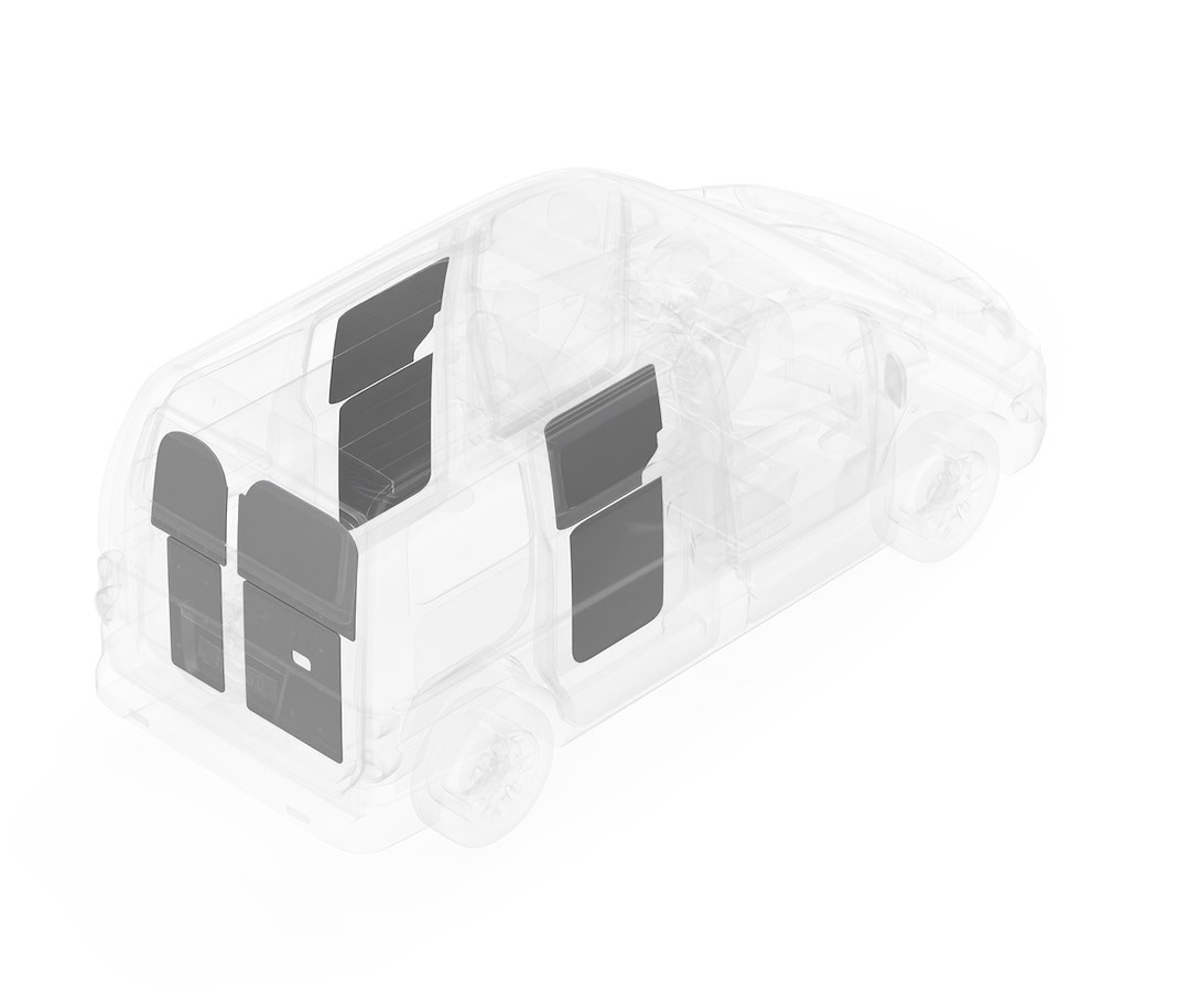 Legend Fleet Solutions Van Wall Liner, Duratherm, Van Door Liner Only, White – 533-114-2614