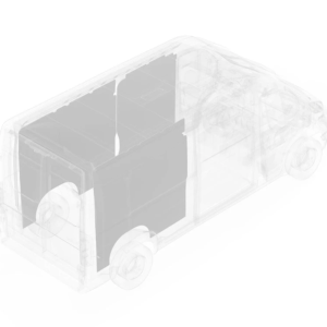 Legend Fleet Solutions Van Wall Liner, Duratherm, With Front and Rear Driver Side/ Rear Passenger Side Panels, Textured Gray – 654-114-2613.J