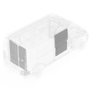 Legend Fleet Solutions Van Wall Liner, Duratherm, With Passenger Side Door and Rear Door Panels, Gray – 603-114-2613.LR
