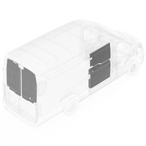 Legend Fleet Solutions Van Wall Liner, Duratherm, Van Door Liner Only, Gray – 623-114-2613
