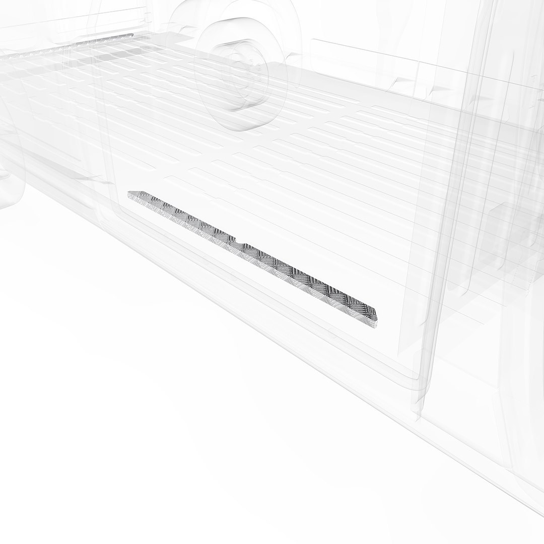 Legend Fleet Solutions Door Sill Protector, Diamond Plate, Polished, Aluminum, Side and Rear Door – 629-151-1010