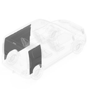Legend Fleet Solutions Van Wall Liner, Duratherm, With Front and Rear Driver Side/ Rear Passenger Side Panels, Gray – 674-114-2613