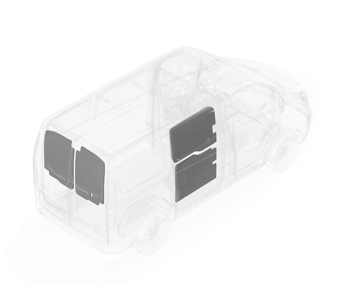 Legend Fleet Solutions Van Wall Liner, Duratherm, With Passenger Side Door and Rear Door Panels, White – 703-114-2614.MR