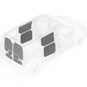 Legend Fleet Solutions Van Wall Liner, Duratherm, With Driver/ Passenger Side Panels and Rear Door Panels, Gray – 713-114-2613