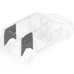 Legend Fleet Solutions Van Wall Liner, Duratherm, With Rear Driver Side/ Rear Passenger Side Panels, Gray – 714-114-2613