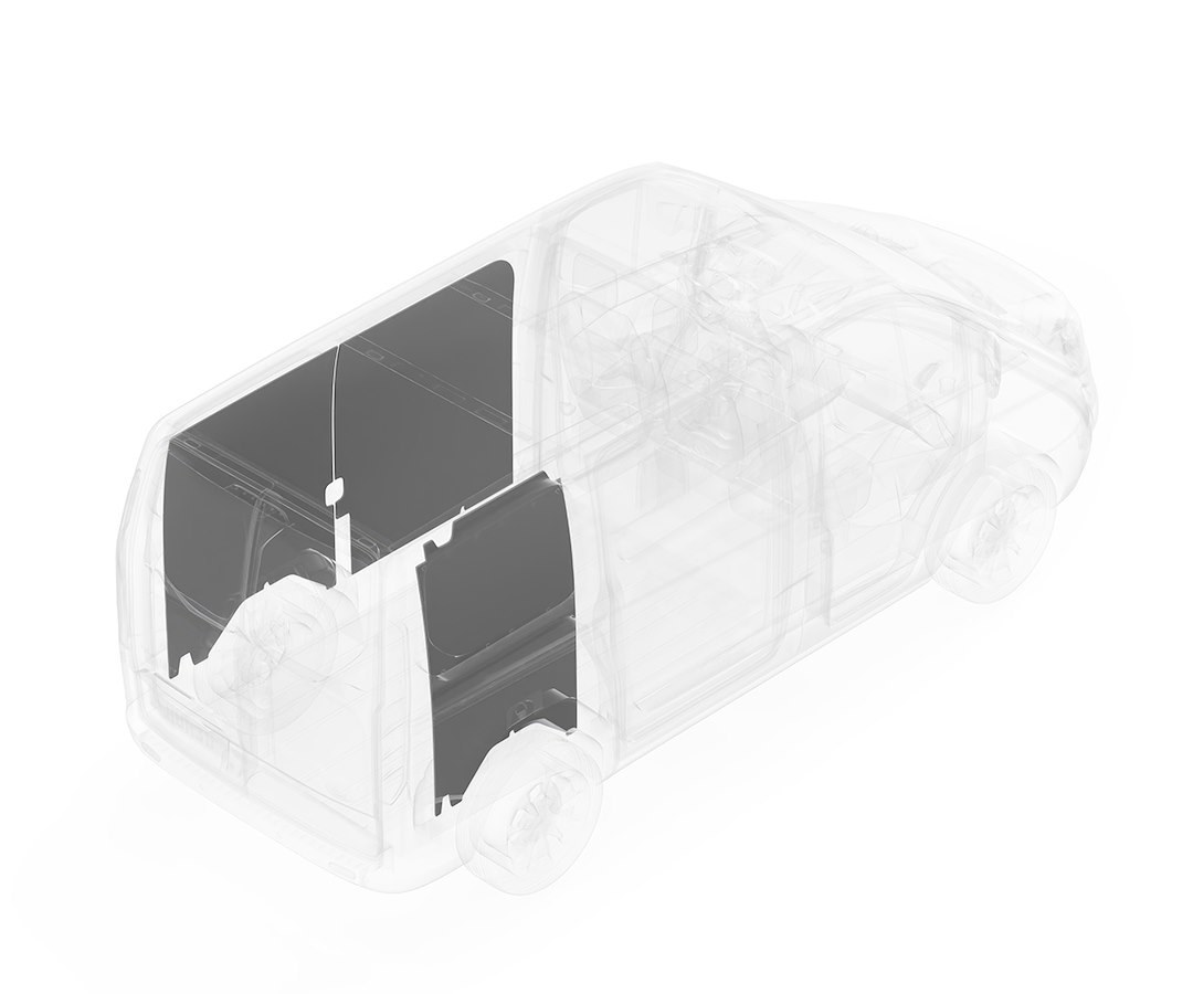 Legend Fleet Solutions Van Wall Liner, Duratherm, Without Door Liner, White – 734-114-2614.MR