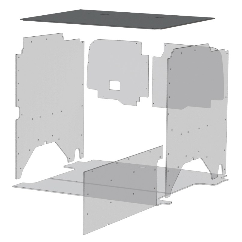 Legend Fleet Solutions Van Ceiling Liner, Duratherm, Textured Gray – 73C5-114-2613LX