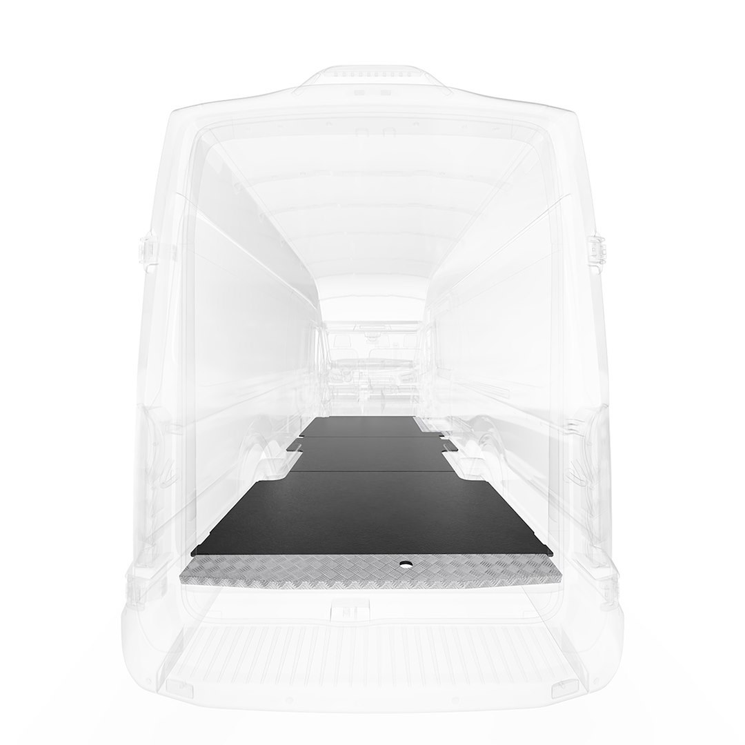 Legend Fleet Solutions Cargo Area Liner, Automat Bar, Black, Flat Edges, Rubber, Non-Skid, 1 Piece, With Sill Plate – 741-043-7321