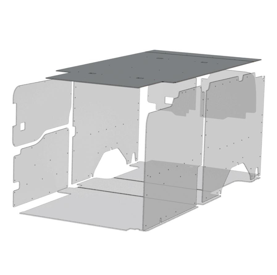 Legend Fleet Solutions Van Ceiling Liner, Duratherm, Textured Grey – 745-114-2613.MX