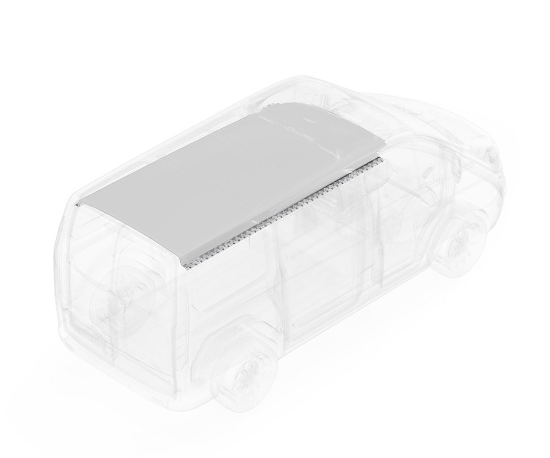 Legend Fleet Solutions Van Ceiling Liner, Duratherm, Gray – 745-114-2613.HR