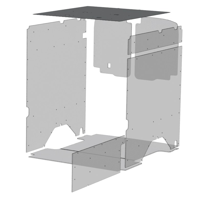 Legend Fleet Solutions Van Ceiling Liner, Duratherm, Textured Gray – 74C5-114-2613HX