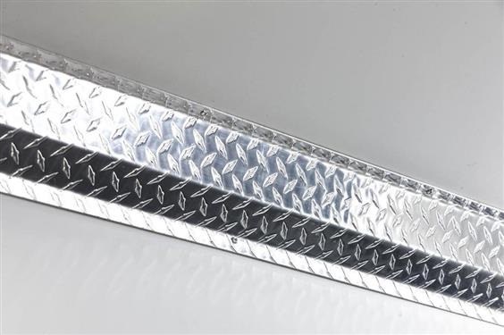 Legend Fleet Solutions Door Sill Protector, Diamond Plate, Polished, Aluminum, Top Sill – 757-151-1010