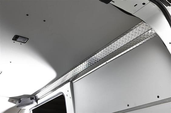 Legend Fleet Solutions Door Sill Protector, Diamond Plate, Polished, Aluminum, Top Sill – 757-151-1010