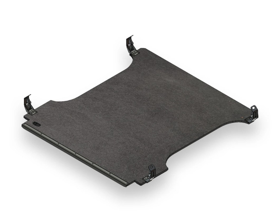 Legend Fleet Solutions Bed Liner, Bedboss™ Lite, Drop-IN, Under Bed Rail, Black Matte Textured, Steel – RA1619-EMU1-L