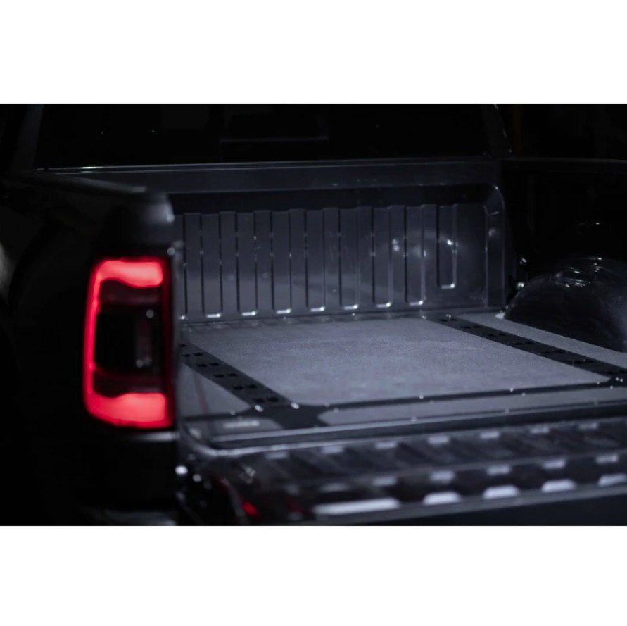Legend Fleet Solutions Bed Liner, Bedboss™, Drop-IN, Under Bed Rail, Black Matte Textured, Steel, With Flexible Tie-Downs – FD2621-ESU1
