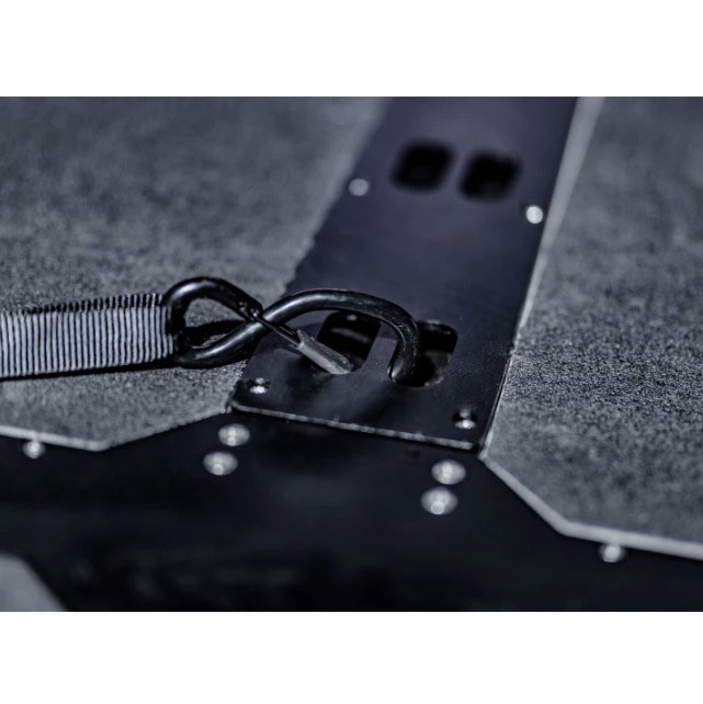 Legend Fleet Solutions Bed Liner, Bedboss™, Drop-IN, Under Bed Rail, Black Matte Textured, Steel, With Flexible Tie-Downs – GM1121-EMU1