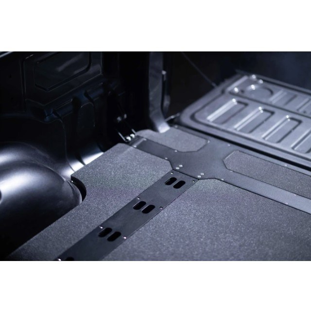 Legend Fleet Solutions Bed Liner, Bedboss™, Drop-IN, Under Bed Rail, Black Matte Textured, Steel, With Flexible Tie-Downs – RA1619-ESU1