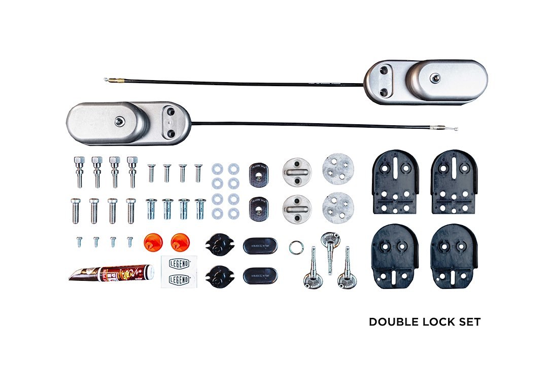 Legend Fleet Solutions Puck Lock Kit, Securilock, Deadlock, For Use with Hinged Door, Double Lock, Hardened Steel, Weather-Proof – SL2-021-002