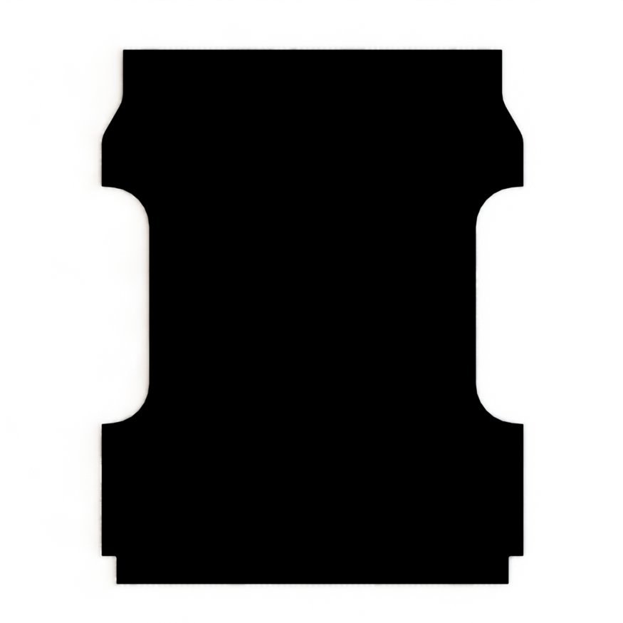 Legend Fleet Solutions Bed Mat, Automat Bar, Cut to Fit, Without Raised Edges, Black, Rubber, Without Tailgate Liner/Mat – TF2-043-02