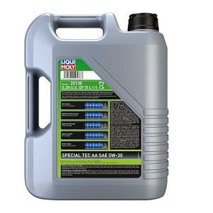Liqui Moly Oil, Special Tec, SAE 5W-30, Synthetic, 5 Liter Jug, Single – 20138