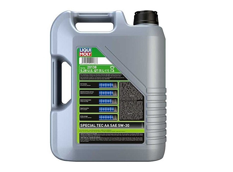 Liqui Moly Oil, Special Tec, SAE 5W-30, Synthetic, 5 Liter Jug, Single – 20138