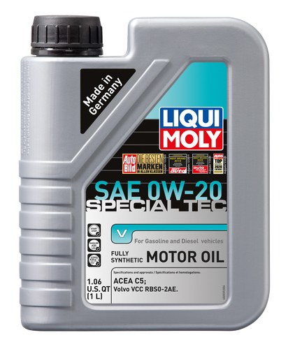 Liqui Moly Oil, Special Tec, SAE 0W-20, Synthetic, 1 Liter Bottle, Single – 20198